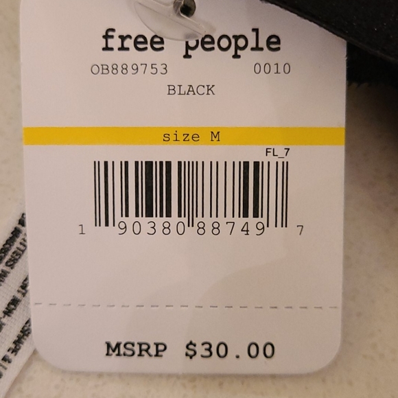 Free People Black Bra Triangle - Picture 5 of 6